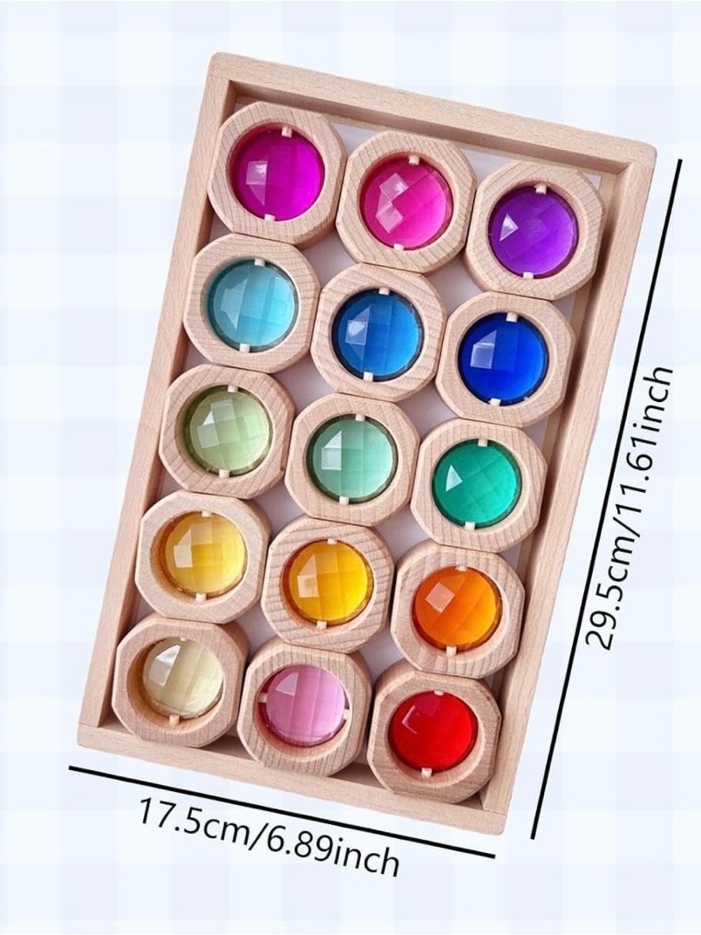 Wooden Color Discovery Blocks - Multicolor Kids Toy